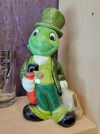 CERAMIC JIMINY CRICKET FIGURINE