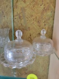 SALINA BY MIKASA JAM & MARMALADE CONDIMENT COVERED DISH - SET OF TWO