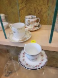 VINTAGE MINIATURE TEA CUP AND SAUCER LOT