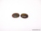LOT OF (2) OVAL SHAPE NATURAL AUSTRALIAN TIGER EYE GEMSTONES, APPROX. 5 CARATS EACH. THEY MEASURE