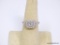 14K WHITE GOLD CAST DIAMOND UNITY RING. CONDITION IS NEW, GOOD WORKMANSHIP. THE FEATURED DIAMOND IS