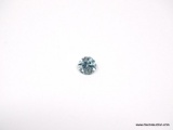 CAMBODIAN ROUND CUT BLUE ZIRCON GEMSTONE, APPROX. 1.78 CARATS. MEASURES 7.9MM.