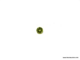 ROUND GREEN ZIRCON GEMSTONE, APPROX. 0.75 CARATS. MEASURES 5.50MM.