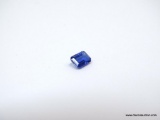 EMERALD CUT BLUE KYANITE GEMSTONE, APPROX. .90 CARATS. MEASURES 7MM X 5MM.