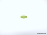 MARQUISE SHAPE LIME GREEN SPHENE GEMSTONE, APPROX. 0.50 CARATS. MEASURES 9MM X 3.8MM.
