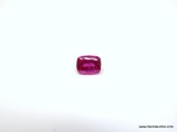 RUBELLITE TOURMALINE GEMSTONE, APPROX. 1.10 CARATS. MEASURES 8MM X 6MM.