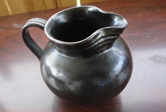 SMALL STONEWARE PITCHER ? JAMESTOWN GALLERY POTTERY ALL ITEMS ARE SOLD AS IS, WHERE IS, WITH NO
