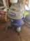 (SHED 2) BLUE AND GREY SHOP VAC, 10 GAL., COMES WITH HOSE, PLEASE SEE THE PICTURES FOR MORE