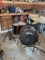 (SHED 3) SPL 7 PC. DRUM SET WITH REMO DRUM HEADS. INCLUDES STOOL.