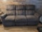 (LR) LAY-Z-BOY BROWN UPHOLSTERED SOFA WITH MANUAL RECLINER ON EACH END. MEASURES APPROX. 80