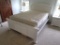 (BED3) AMERICAN WOOD CRAFTERS WHITE WOODEN QUEEN SIZE BED.
