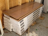 (SHED 1) 10 BOXES OF AMERICAN HERITAGE LAMINATE FLOORING.