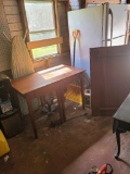 (SHED 2) HENKEL HARRIS DROP LEAF TABLE, THE DROP LEAVES WERE TAKEN ON BUT ARE STILL WITH THE PIECE,