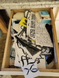 (SHED 3) CONTENTS INSIDE CABINET TO INCLUDE: DRAWER FULL OF STENCILING, MISC. CONSTRUCTION PENCILS,