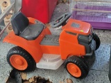 (SHED1) KID TRAX RIDE ON TOY MOWER.