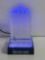 BBC DR. WHO CRYSTAL TARDIS WITH BLUE LED LIGHT UP BASE. TAKES BATTERIES AND/OR POWER CORD (INCLUDES