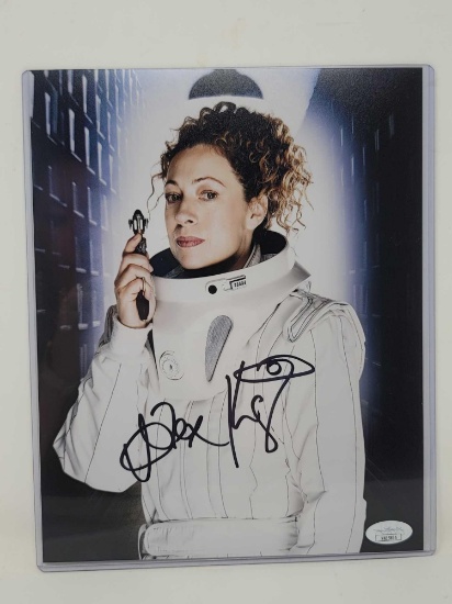 ALEX KINGSTON, PERSONALIZED AUTOGRAPH, SIGNING ON PHOTO JANUARY 23RD, 10-KINGSTON DR WHO 8 IN X 10