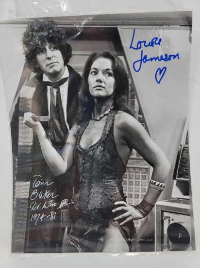 LOT OF TWO 8 IN X 10 IN BLACK AND WHITES BOTHE SIGNED BY LOUISE JAMESON, SHE PLAYED THE FIRST PART