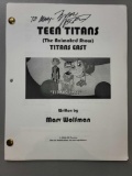DC COMICS TEEN TITANS- (THE ANIMATED SHOW) TITANS EAST SCRIPT WRITTEN BY MARV WOLFMAN. INSCRIBED AND
