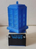 DOCTOR WHO RE GENERATION WHO 2 TARDIS. LOOKS LIKE IT IS SUPPOSED TO SPIN BUT BATTERIES ARE CORRODED.
