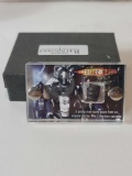 THE MOVIE RELIQUARY DOCTOR WHO PRODUCTION MADE PIECE FROM AN ORIGINAL DOCTOR WHO CYBERMAN COSTUME.
