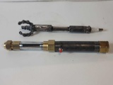 LOT OF (2) DOCTOR WHO SONIC SCREWDRIVERS MADE FROM ASSORTED METAL PIECES. ON LIGHTS UP AND BUZZES