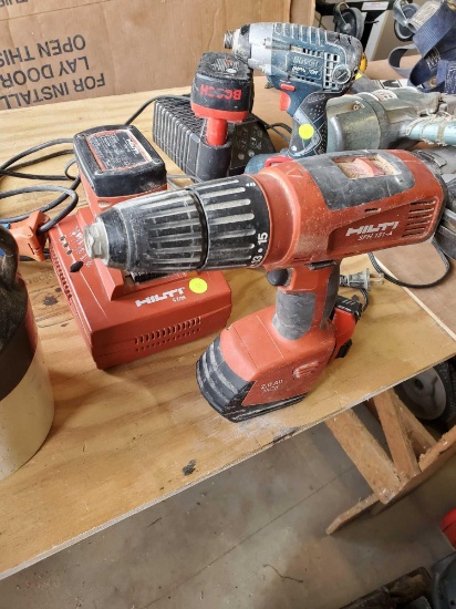 HILTI SFH 151-A BATTERY OPERATED DRILL, COMES WITH BATTERY CHARGER, PLEASE SEE THE PICTURES FOR MORE