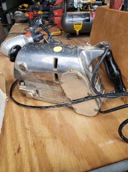 VINTAGE ELECTRIC GUILD SANDER, STAINLESS STEEL, PLEASE SEE THE PICTURES FOR MORE INFORMATION.