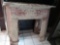 PAINTED WOODEN FIREPLACE MANTEL MEASUREMENTS ARE APPROXIMATELY 50 IN X 10 1/2 IN X 49 1/2 IN. ITEM