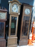 ITALIAN MADE TEMPUS FUGIT WESTMINSTER GRANDFATHER CLOCK, MEASUREMENTS ARE APPROXIMATELY 18 IN X 10