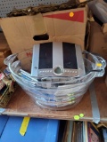 Lot Of Misc Items, 2 Clear Acrylic Ice Buckets, Music Cds, Standing Cd Player, Please see the