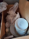 Lot Of Approx 40 Kayson Fine China Japan Dish Set, Floral, Please see the pictures for more