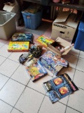 Tote Lot Of Misc Items, Board Games, Operation, Bionicle, Captain Hooks Shipwreck, Connect 4, Box of