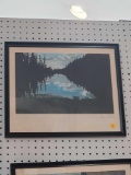 Framed Print, Forest WaterScape Scene, By Dennis Stock, 18