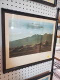 Framed Print, Mountain scape Scene, By Dennis Stock, 18