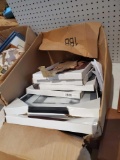 Box lot of misc, 3 Mini Furniture Displays, Lot of 7 Picture Frames, Please see the pictures for