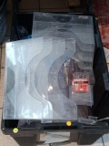 TOTE LOT OF CLEAR ACRYLIC OFFICE WALL ORGANIZERS, AND BROCHURE HOLDER'S.