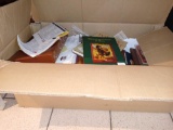 BOX LOT OF MISC BOOKS TO INCLUDE, THE DOUBLE GUN JOURNAL, WING AND SHOT, REMINGTON BULLET KNIVES,