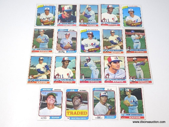 Vintage Cards (19) - Montreal Expos - 1970's.