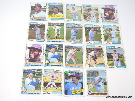 Vintage Cards (19) - Kansas City Royals - 1970's.