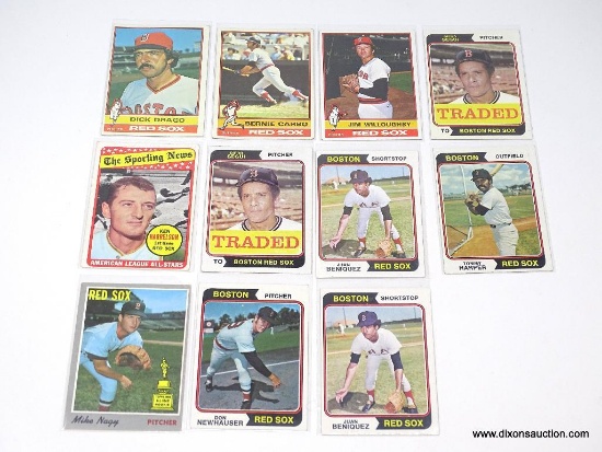 Vintage Cards (11) - Boston Red Sox - 1970's.