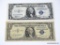 (2) ONE DOLLAR SILVER CERTIFICATES. 1935-B LOOKS UNCIRCULATED, 1957-B STAR NOTE