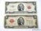 2-RED SEAL UNITED STATES NOTES, 1953-C, 1928-G