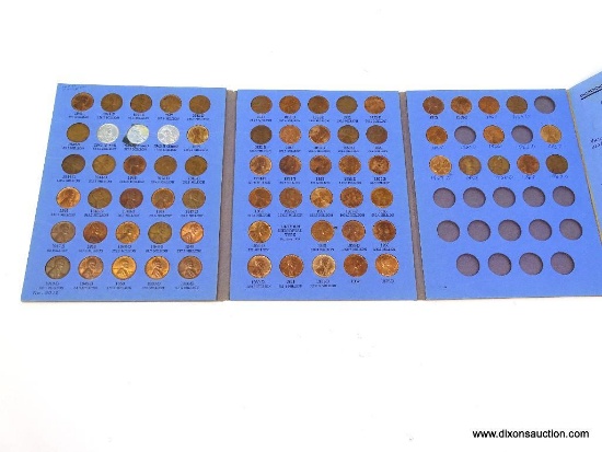 PENNY BOOK STARTING 1941- 70 COINS (51 WHEAT)