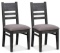 Modus Furniture Avondale Graphite Side Chair, 2-Pc. Set (2 Side Chairs),