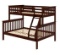 Donco Kids Mission Bunk Bed-Color:Dark Cappuccino,Size:Twin/Ful
