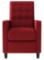 Pushback Button-Tufted Recliner in Textured Linen