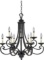 Designers Fountain 9039-NI Barcelona Chandelier, 9-Light, Black, Please see the pictures for more