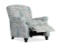 Panozzo Push Back Recliner Chair - Multi Sky Blue Paisley. RETAILS FOR $322.99. Please see the