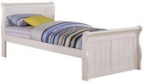 DONCO KIDS TWIN SLEIGH BED IN THE COLOR WHITE